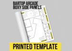 Bartop Arcade Cabinet Printed Templates for Boxy Side Panels