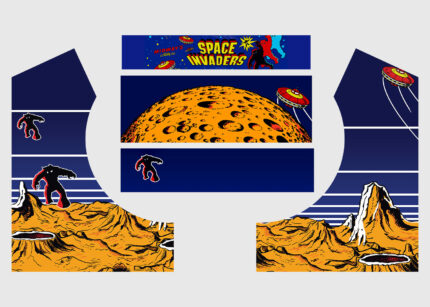 Space Invaders Bartop Arcade Cabinet Skin