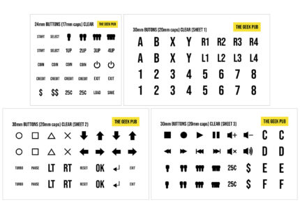 Arcade Button Labels (No Circle)
