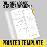 Full-Size Arcade Printed Template Classic Side Panels