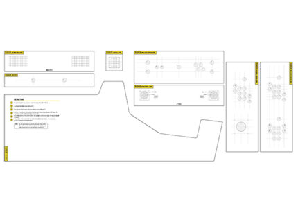Full-Size Arcade Printed Template Rounded Side Panels Angle 2