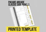 Pacade Bartop Arcade Printed Template with Classic Side Panels