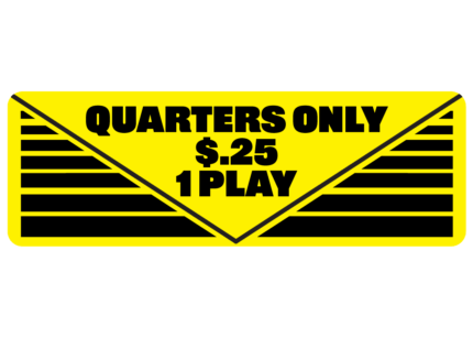 1 Quarter 1 Play Decal Sticker